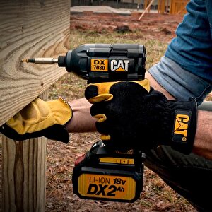 Cat Dxk201 18volt/2.0ah Li-ion Çift Akülü Kömürsüz Profesyonel Şarjlı Darbeli Matkap + Dx7030 + Da01903 Kombo Set