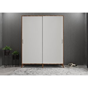 Life Eko Sürgülü Portmanto Ceviz&beyaz 180 cm