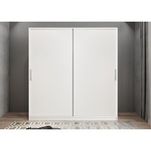Bar Eko Sürgülü Portmanto Beyaz 180 cm