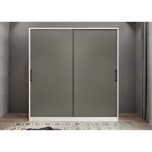 Bar Eko Sürgülü Portmanto Beyaz&füme 120 cm