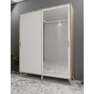 Life Sürgülü Portmanto Meşe&beyaz 160 cm