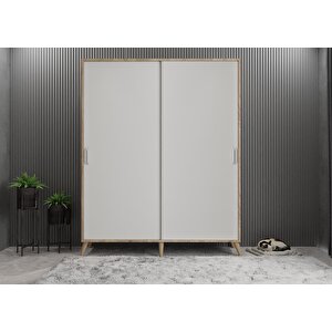 Life Eko Sürgülü Portmanto Meşe&beyaz 160 cm