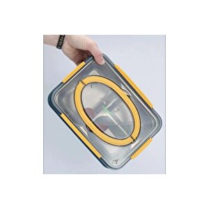 Vagonlife 4 Bölmeli Çelik Saklama Kabı 1000 Ml Bl2201