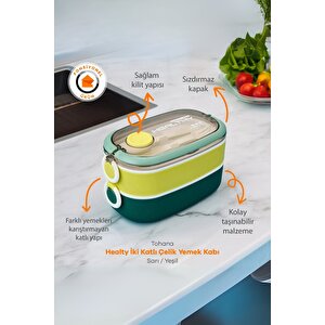 İçi Çelik 2 Katlı Saklama Kabı 900 Ml Vgn6729