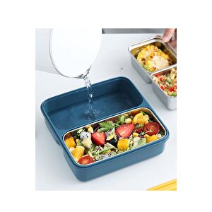 Vagonlife İçi Çelik 3 Bölmeli Saklama Kabı 900 Ml Bl50350-3