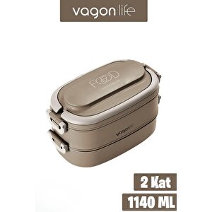 1140 Ml 2 Kat Paslanmaz Çelik Çorba Kaseli Bento Lunch Box Yeni Nesil Sefer Tası