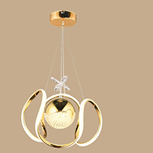 Bianca Led Sarkıt Avize Gold (28x70 Cm) Gold