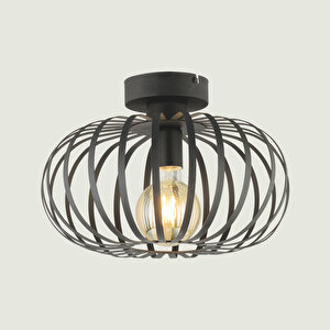 Cirella Metal Plafonyer Avize Siyah (40x27 Cm) Siyah
