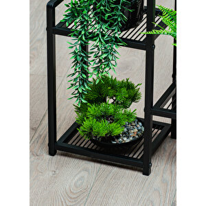 ̇ Garden 6 Raflı Metal Saksılık Metal Raflı Dekoratif Saksı Standı