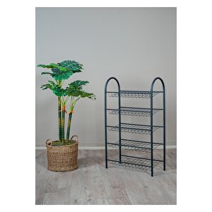 Uyan Ev Ürünleri̇ Metal 5 Raflı Ayakkabılık Dekoratif Düzenleyici