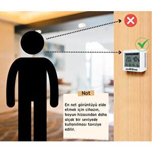 Loyka Dth-150 Geniş Ekranlı Sıcaklık Nem Ölçer