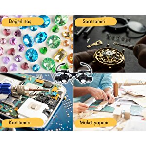 Texta 9892g Tamirci Gözlük Büyüteci