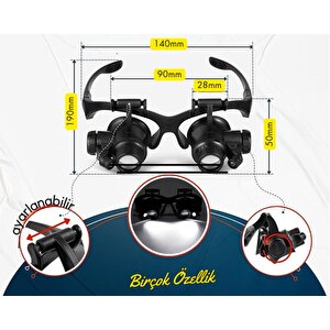 Texta 9892g Tamirci Gözlük Büyüteci