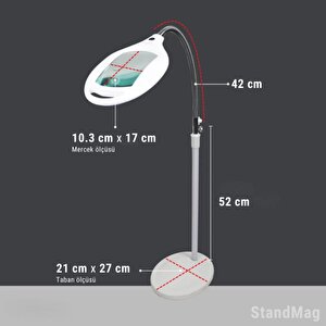 Texta Standmag Ayaklı Esnek Boyunlu Ledli Büyüteç
