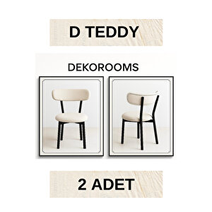 2 Adet, D Teddy Sandalye,