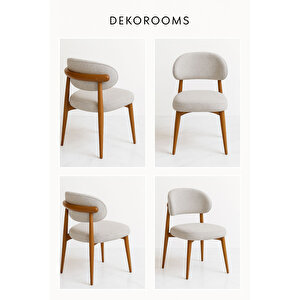 Dekorooms, Ahşap Polo Sandalye, 4 Adet