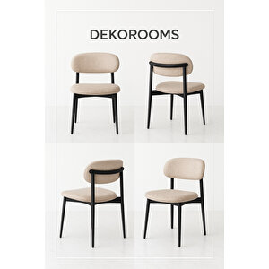 Dekorooms, Metal Polo Sandalye, 4 Adet