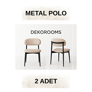 2 Adet, Metal Polo Sandalye,