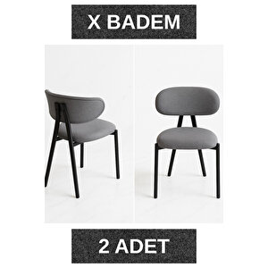 2 Adet, X Badem Sandalye,