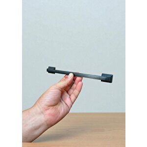 Beta Çizgili Antrasit Alüminyum Metal Lüks Modern Mobilya Çekmece Mutfak Dolabı Kulpu 160mm-192mm