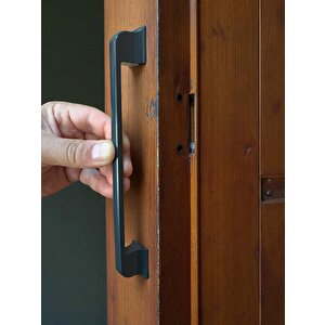 Beta Düz Antrasit Alüminyum Metal Lüks Modern Mobilya Çekmece Mutfak Dolabı Kulpu 160mm-192mm 1 Adet