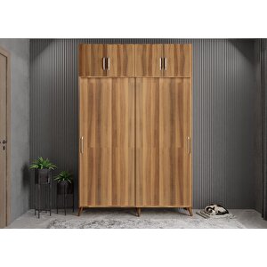 Trend Eko Sürgülü Portmanto Ceviz 140 cm