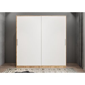 Bar Eko Sürgülü Portmanto Çam&beyaz 180 cm