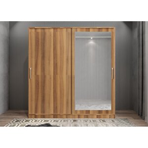 Bar Sürgülü Portmanto Ceviz 120 cm