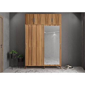 Trend Sürgülü Portmanto Ceviz 140 cm
