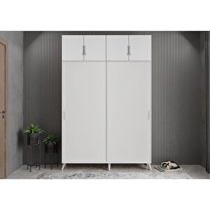 Trend Eko Sürgülü Portmanto Beyaz 140 cm