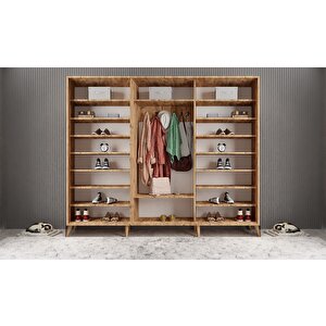 Mükemmel Sürgülü Portmanto Çam&beyaz 270 cm