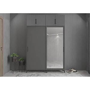 Trend Sürgülü Portmanto Füme 140 cm