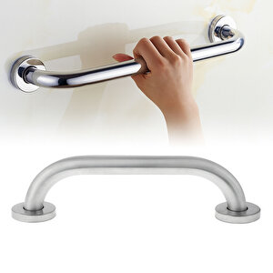 Banyo Tutunma Barı Paslanmaz Çelik 40 Cm Vidalı Duvar Tipi Destek Barı Engelli Güvenlik Tutacağı