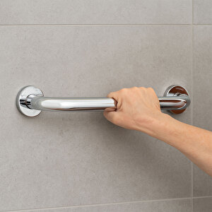 Banyo Tutunma Barı Paslanmaz Çelik 40 Cm Vidalı Duvar Tipi Destek Barı Engelli Güvenlik Tutacağı