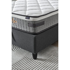 Gisele Modeli Tek Kişilik Antibakteriyel Pedli Yatak Full Ortopedik Paket Yaylı Yatak