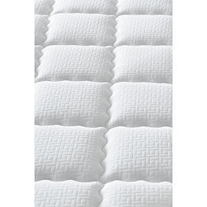 Gisele Modeli Tek Kişilik Antibakteriyel Pedli Yatak Full Ortopedik Paket Yaylı Yatak 90x190 cm