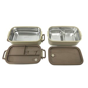 Cooker Çelik Hazneli İkili Taşıma-saklama Kabı Yk1559