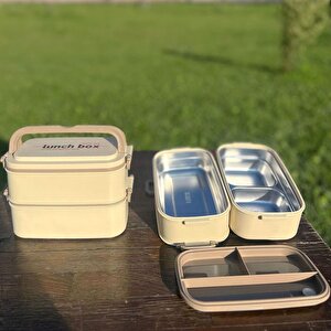 Cooker Çelik Hazneli İkili Taşıma-saklama Kabı Yk1559