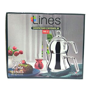 Lines Şahmeran Mini Boy 2 No Çelik Çaydanlık Metal Sap