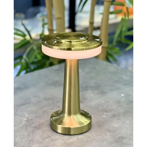 Dekoratif Gold Metal Masa Lambası - 20 Cm Acr-491