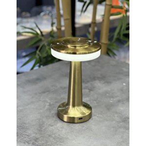 Dekoratif Gold Metal Masa Lambası - 20 Cm Acr-491