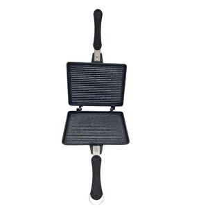 Evita Bio Granit Ocak Üstü El Tost Makinesi Siyah