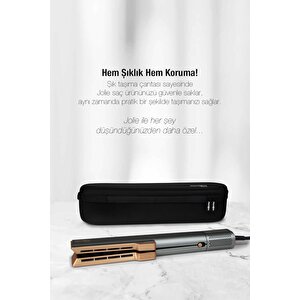 Jolie Hs1600 Hava Üflemeli Dijital Isı Göstergeli İyon Etkili Saç Düzleştirici Antrasit