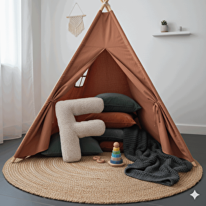 Litera, F Harfi, Yastık, Kırlent, Elyaf Dolgulu, Welsoft Kumaş, 40 Cm