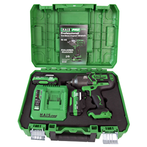 Haispro Akülü Somun Sikma Darbeli̇ 1300nm 21v 4.0ah Rb-818 Haispro (2x4.0ah Akü)