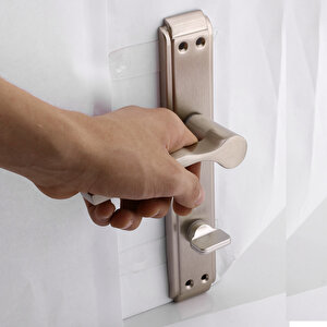 Wc Banyo Aynalı İç Kapı Kol Kolu Aynalı Sağa Sola Uygun Saten Renk Kapı Tutamağı 1 Takım