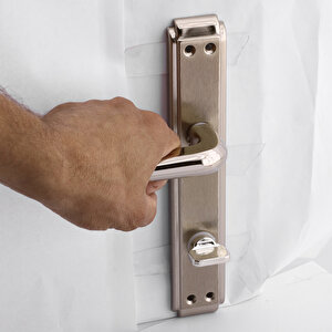 Wc Banyo İç Kapı Kol Kolu Aynalı Sağa Sola Uygun Nikel Saten Metal Tutamak