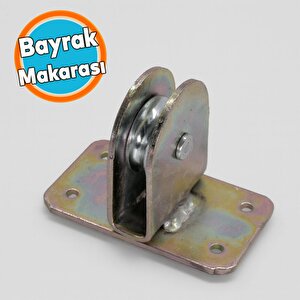 Tablalı Bayrak Makarası Paslanmaz Çelik Dayanıklı Halat Sistemli Kolay Kurulum Bayrak Askı Makinası