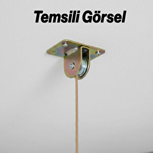 Tablalı Bayrak Makarası Paslanmaz Çelik Dayanıklı Halat Sistemli Kolay Kurulum Bayrak Askı Makinası