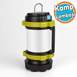 Kamp Lambası Fener Işıldak 3000mah Şarjlı Abs Gövde Masa Lambası Fonksiyonlu Güçlü Işık Ke47703 Led